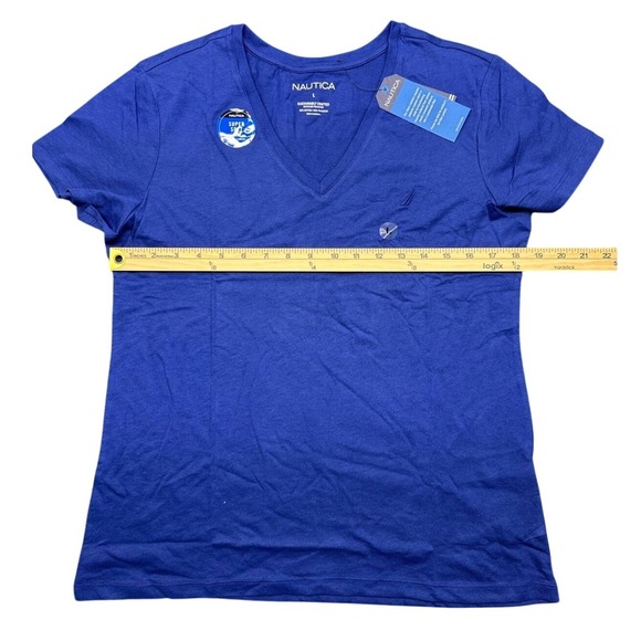 Nautica Other - Nautica Mens Sustainably Crafted Super Soft V-Neck T-Shirt Marina Blue Large NEW